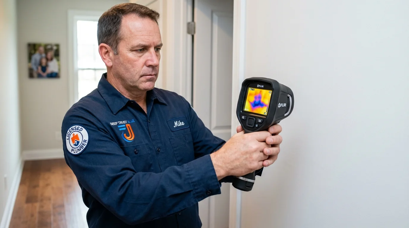 Thermal imaging leak detection by Johns Plumbing LLC in Channelview